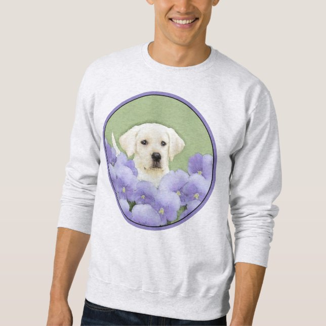 Moletom Labrador Retriever Puppy Pintura Original (Frente)