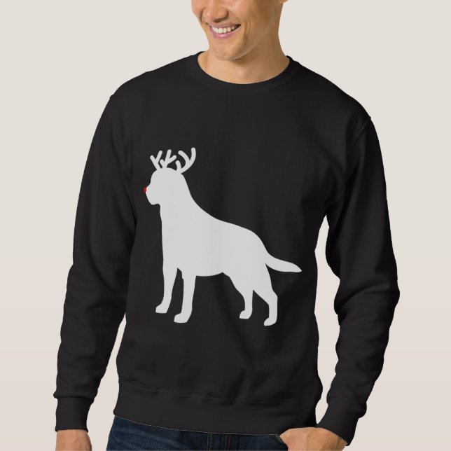 Moletom Labrador Retriever Reindeer Cão de Natal (Frente)