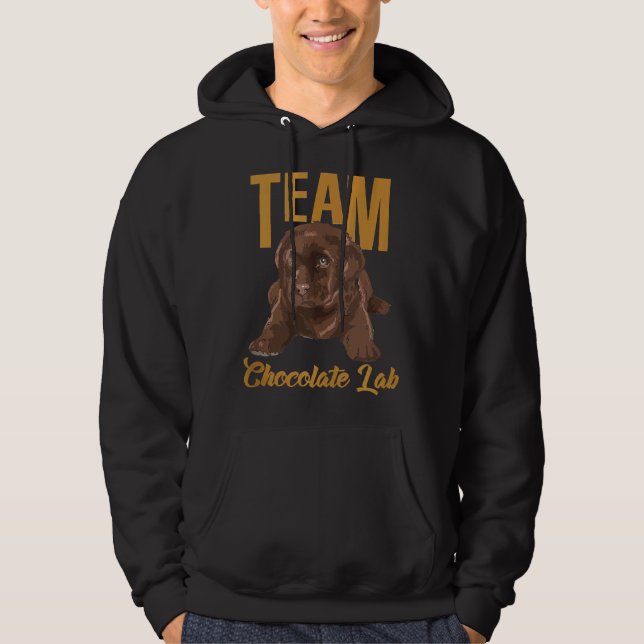 Moletom Labrador Retriever Team Chocolate Puppy Graphi (Frente)