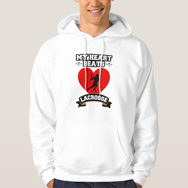 Moletom Lacrosse Heart Player Masculino Paixão (Frente)