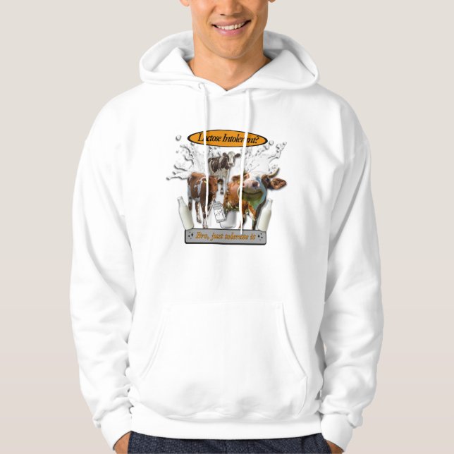 Moletom Lactose Intolerant? Just Tolerate It meme design (Frente)
