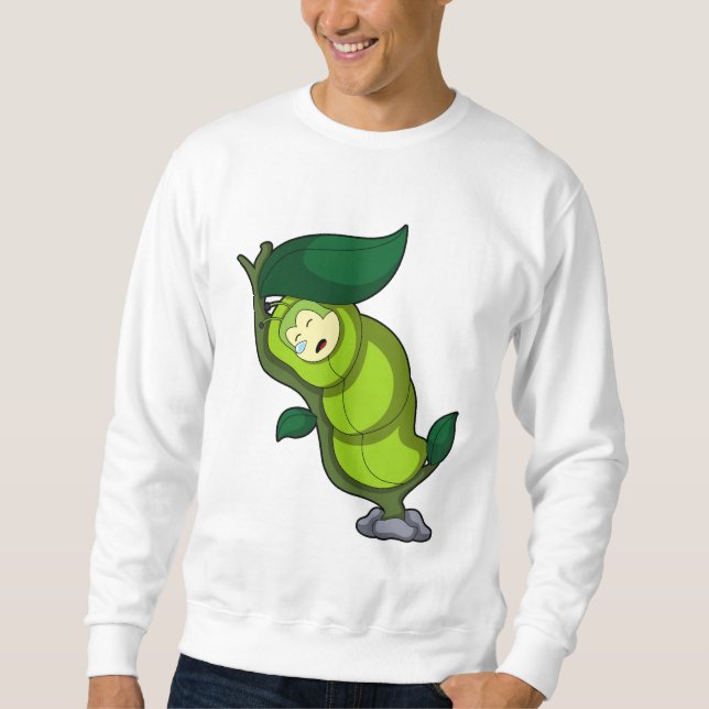 Moletom Lagarta dormindo com folhas (Frente)