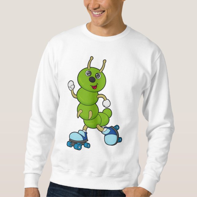 Moletom Lagarta em patinagem em linha com skates (Frente)