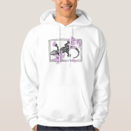 Moletom Lagarto Boho & Folhas Rosadas - Arte Zen