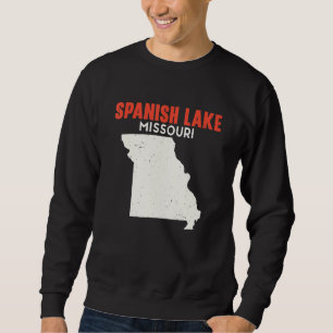 Moletom Lago espanhol Missouri EUA State America Viagem Mi