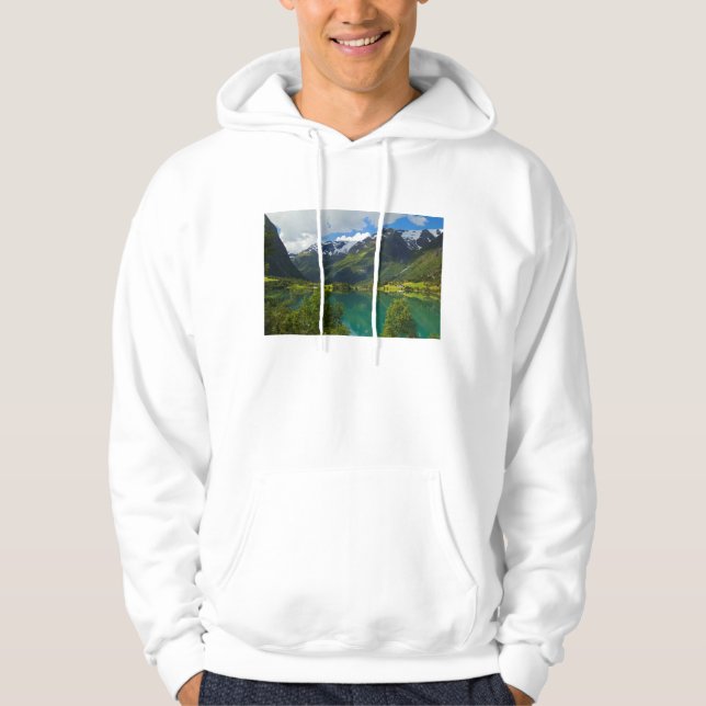 Moletom Lago Floen cênico, Noruega (Frente)