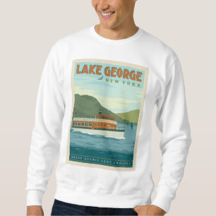 Moletom Lago George, Nova York   Vintage Boat