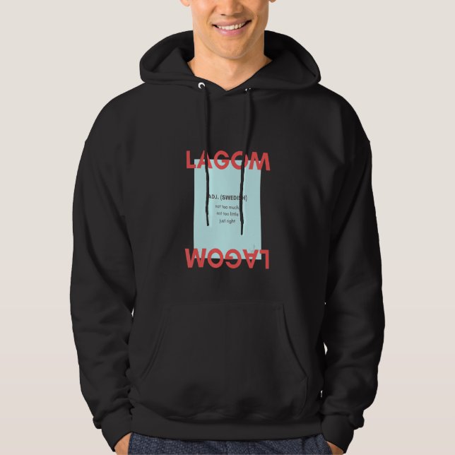 Moletom Lagom Adj Sueco Não Muito Pouco Apenas (Frente)