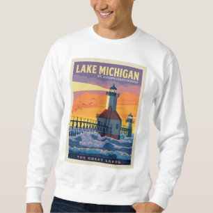 Moletom Lagos excelente Lago Michigan