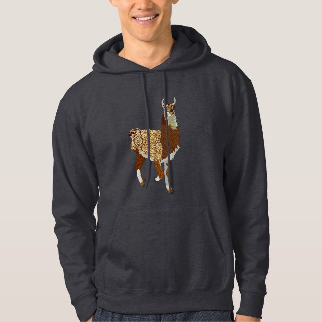 Moletom Lama ornamentado Hoody (Frente)