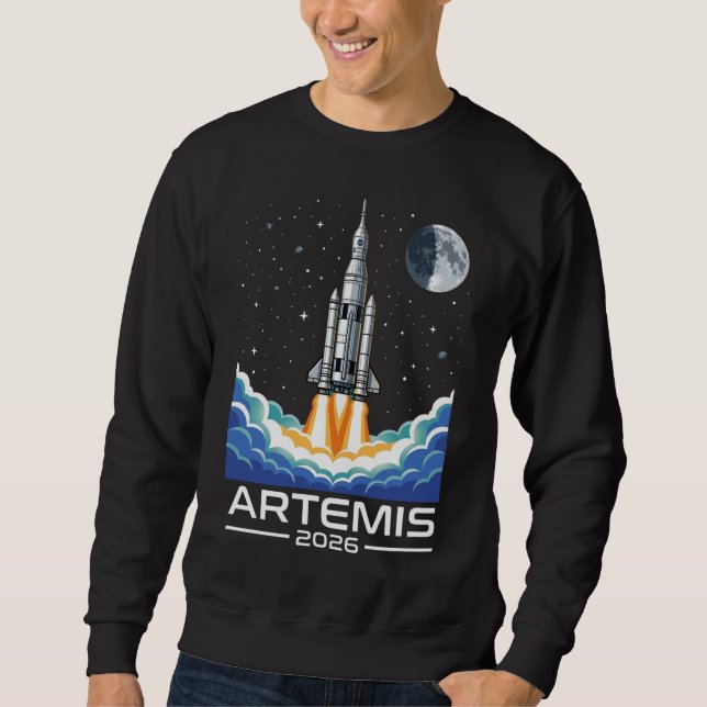 Moletom Lançamento da Artemis para a Lua (Frente)