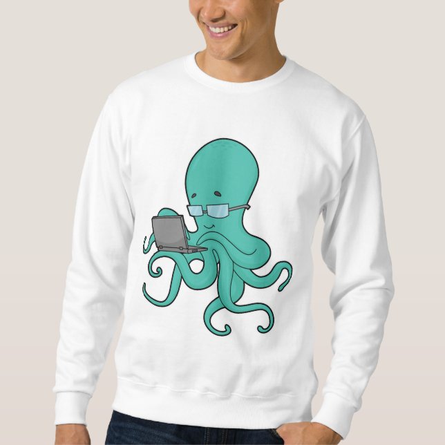 Moletom Laptop Octopus (Frente)