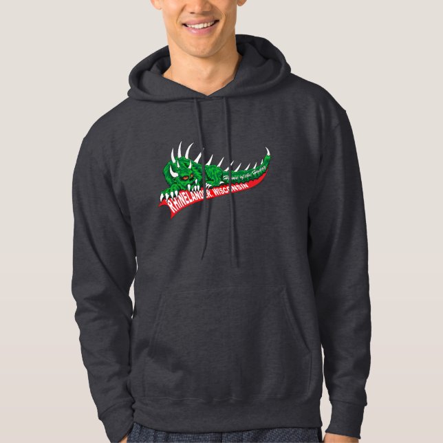 Moletom Lar do Hodag, Rhinelander, WI Hoodie (Frente)