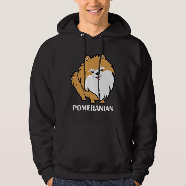Moletom Laranja-Cute Pomerano (Frente)