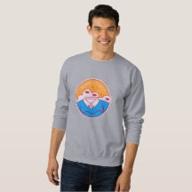 Laranja Neon Rosa Azul Gráfico Ousado