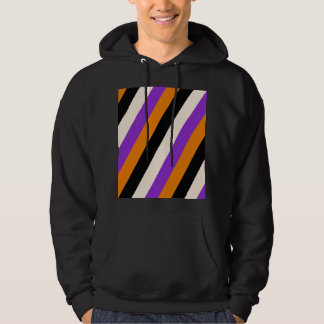 Moletom Laranja Roxo Preto Listra de Halloween