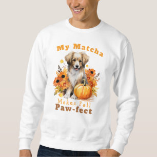 Moletom Latte Personalizável de Cão de Outono