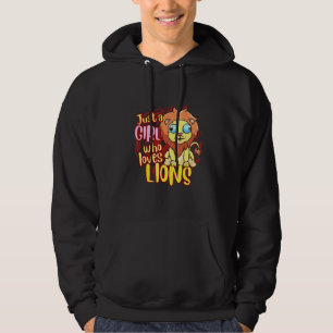 Moletom Leão Bonito Apenas Uma Menina Que Ama Leões