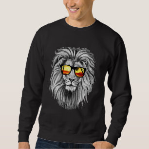 Moletom Leão com óculos de sol Roupa de verão Design