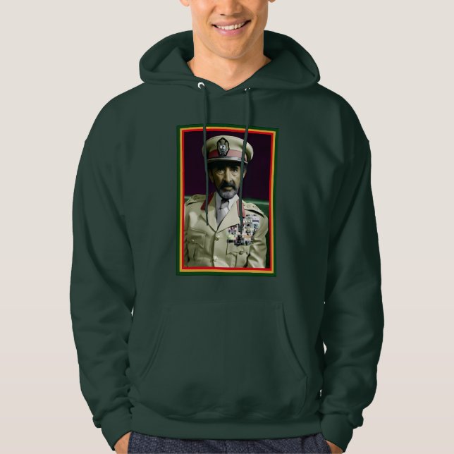 Moletom Leão de Judá Jah Exército INI Haile Selassie Rasta (Frente)