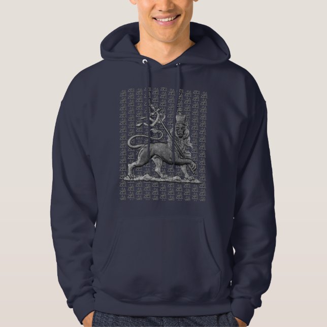 Moletom Leão de Judá Jah Exército INI Haile Selassie Rasta (Frente)