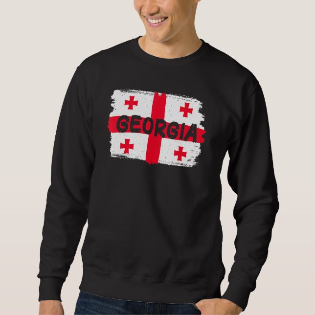 Moletom Legal bandeira da Geórgia (Frente)
