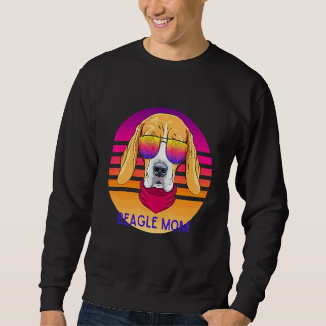 Moletom Legal Beagle Mãe Cachorro Dia de as mães (Frente)