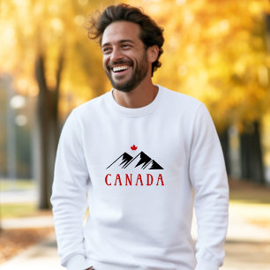 Moletom Legal Canadá Montanha Folha de Mapeamento Canadens