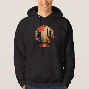 Moletom Legal Cidade do Japão com Sunset vermelho para vis
