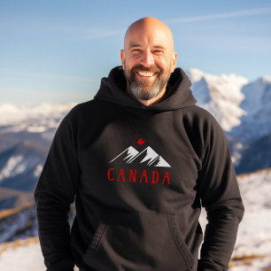 Moletom Legal do Canadá monta mapeamento canadense folha e