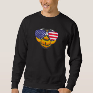 Moletom Legal Dragonfly Vestindo Bandeira Dos Eua Óculos S
