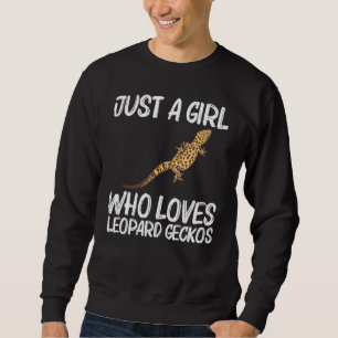 Moletom Legal Leopard Gecko Para Meninas Crianças Dinossau