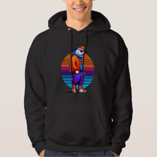Moletom Legal Urso Polar Moderno Estilo Urbano Sunset Retr