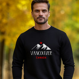 Moletom Legal Vancouver Canadá Montanhas Maple Leaf Dark