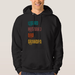 Moletom Legend Husband Pai Vovô Personalizado Anos Retroat