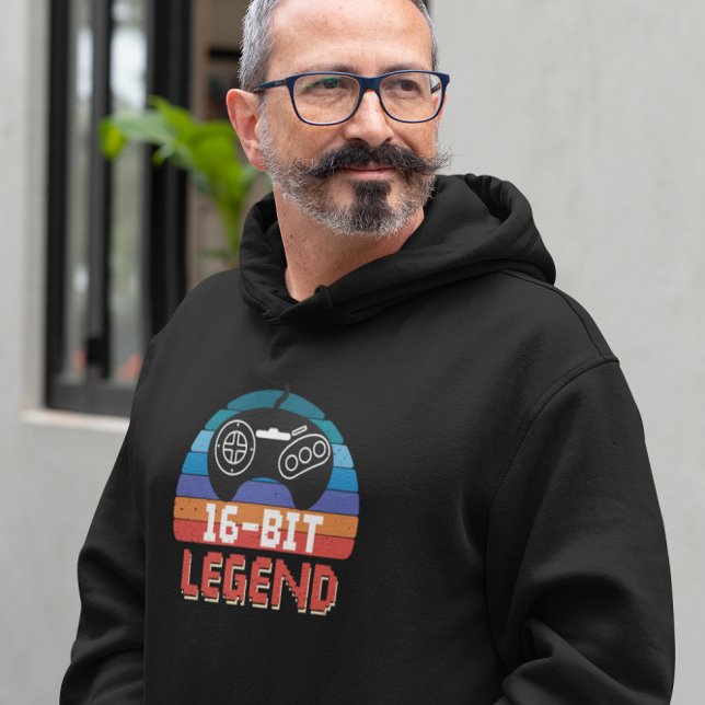 Moletom Legenda de 16 bits - Jogo de vídeo retrô (Criador carregado)