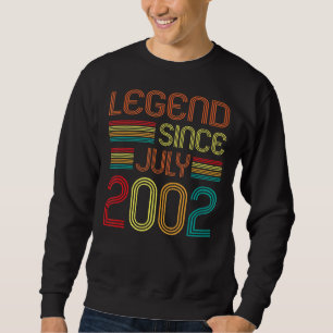 Moletom Legenda desde julho de 2002 Aniversário de 20 de 2