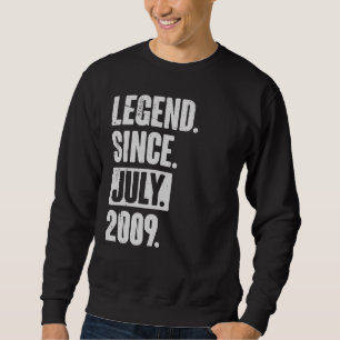 Moletom Legenda desde julho de 2009 Aniversário de 13 de 1