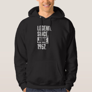 Moletom Legenda desde junho de 1957 65 anos 65 anos