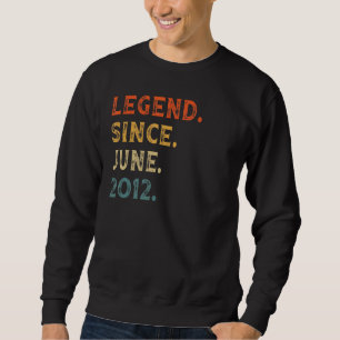 Moletom Legenda desde junho de 2012 10 anos 10 anos Aniver