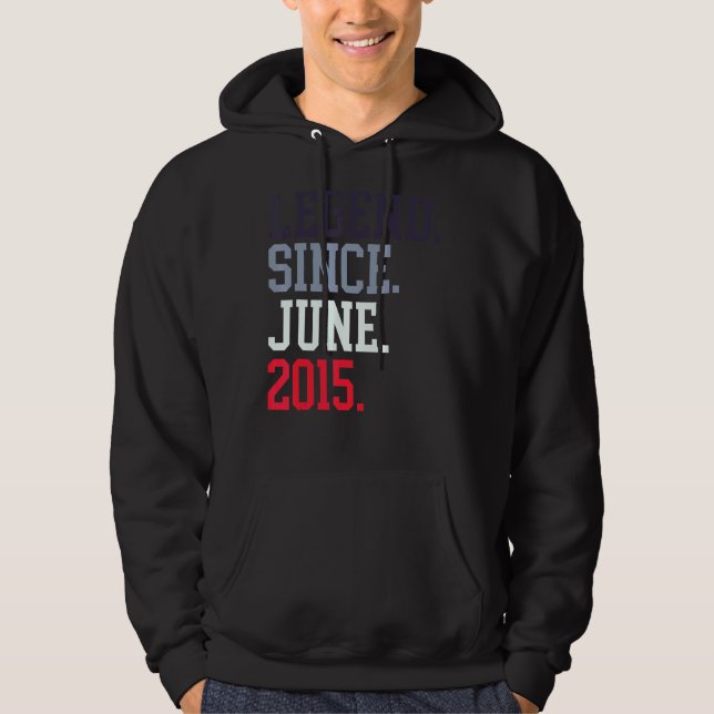 Moletom Legenda Para Homens Desde Junho De 2015 Junho De 2 (Frente)