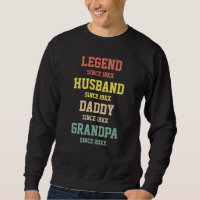 Legenda Retro Personalizada Avô Pai Marido