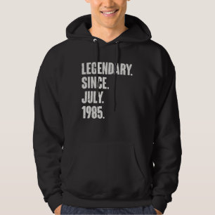 Moletom Legendário desde julho de 1985 37 anos 37 anos