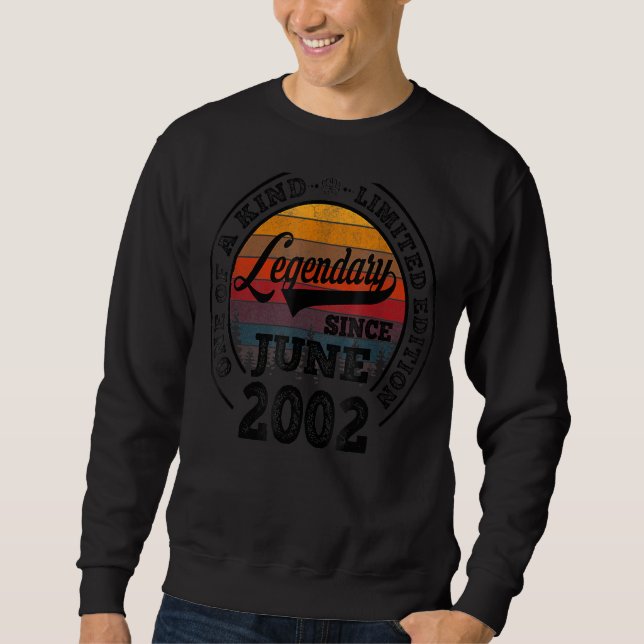Moletom Legendário Desde Junho De 2002 20 Aniversário 20 A (Frente)