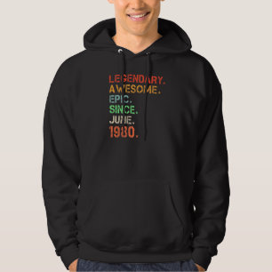 Moletom Legendário Epic Admirável Desde Junho De 1980