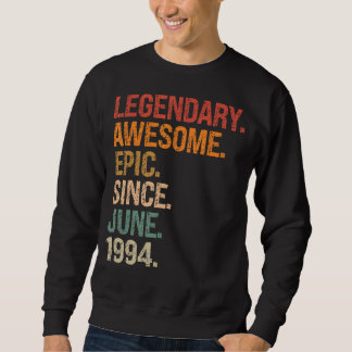 Moletom Legendário Epic Admirável Desde junho de 1994 28º 
