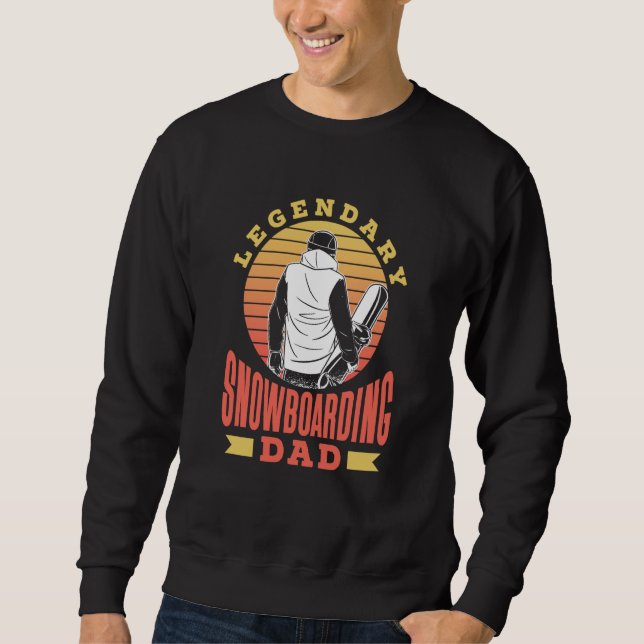 Moletom Legendary Snowboarding Dad Snowboarder Snowboard F (Frente)