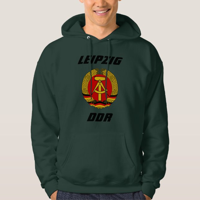 Moletom Leipzig, DDR - Deutsche Demokratische Republik (Frente)