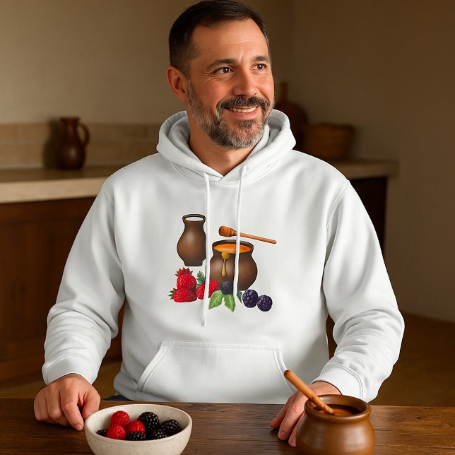 Moletom Leite e Mel com Frutas Silvestres Comida Rústica (Criador carregado)