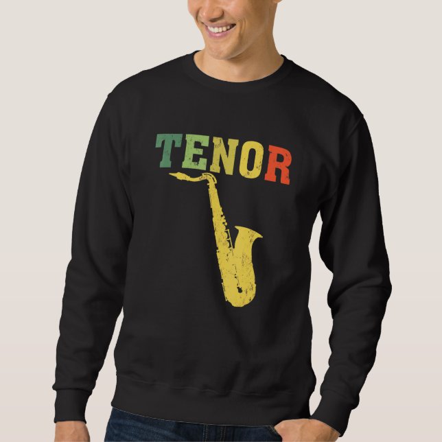 Moletom Leitor Tenor Saxofone Jazz (Frente)